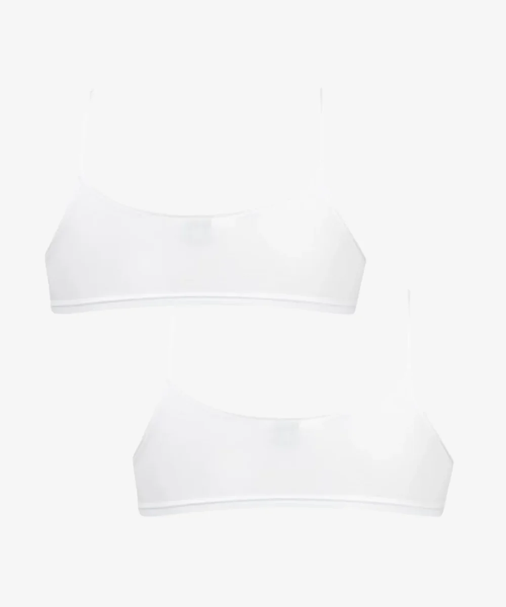 2-pack Top m/smal strop - Hvid/Hvid - Billede 3